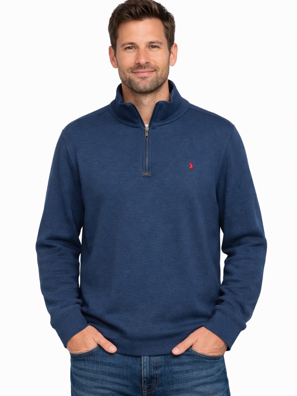 Polo Ralph Lauren Quarter Zip Sweater Blue Long Sleeve Men’s Top Size XL
T